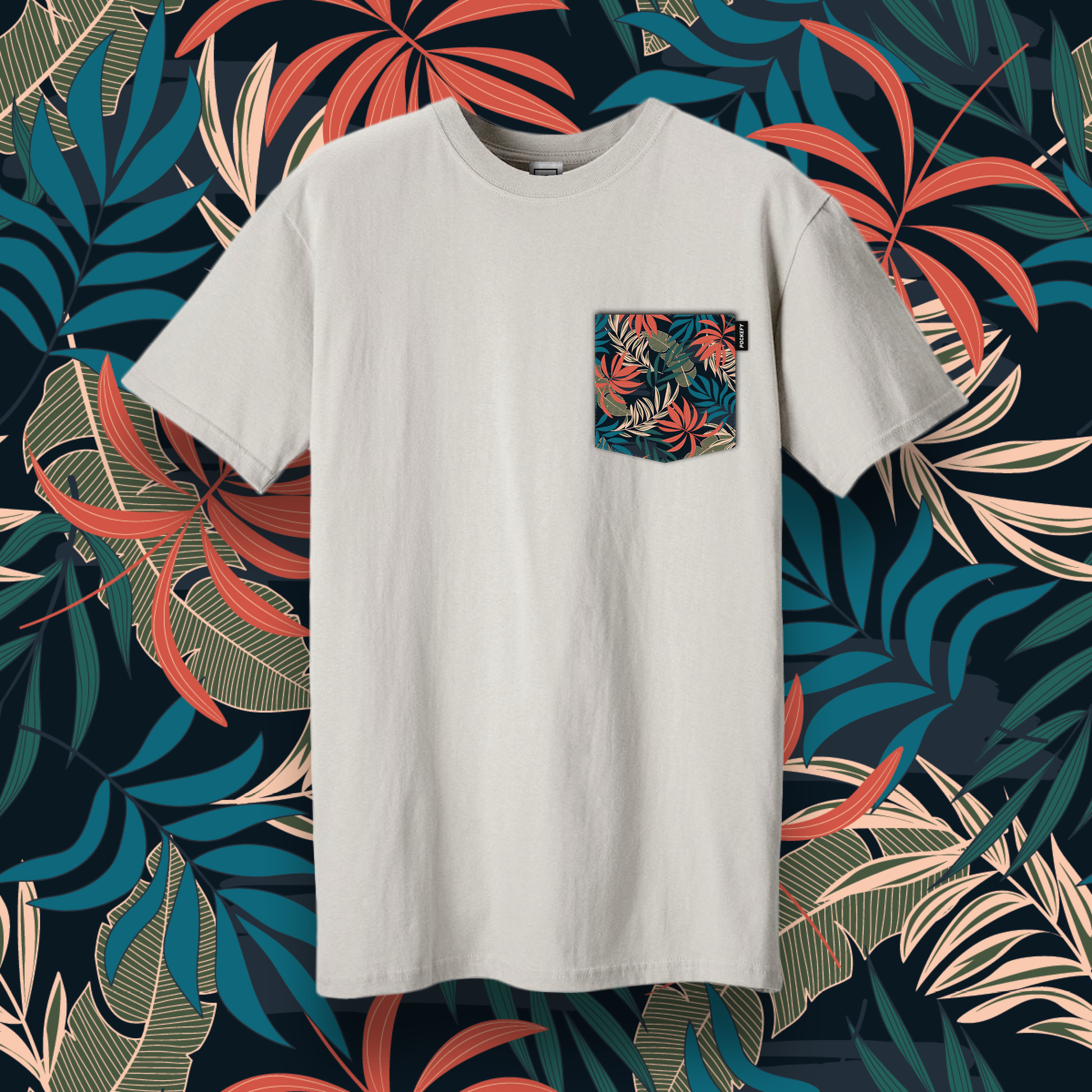 Color Palms Pocket Tee image 1