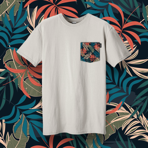 Color Palms Pocket Tee image 1