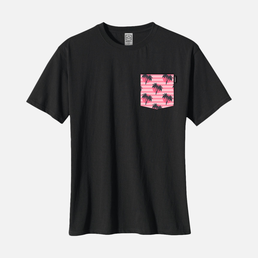 Pink Sunset Pocket Tee image 0