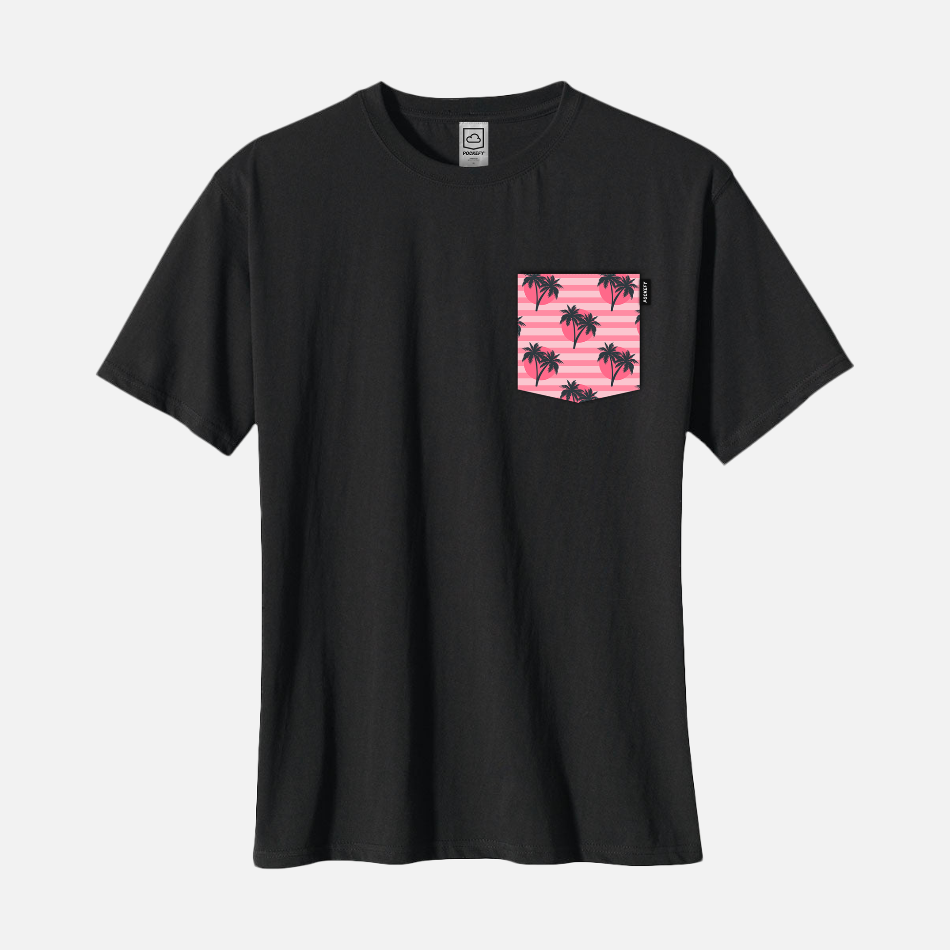 Pink Sunset Pocket Tee image 0