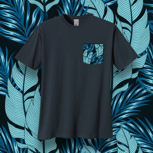 Blue Summer Pocket Tee image 1