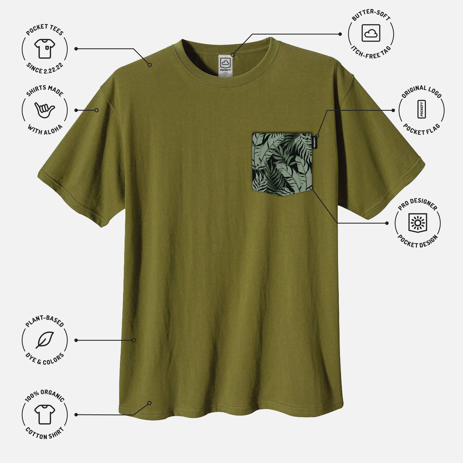 Green 'Venture Pocket Tee