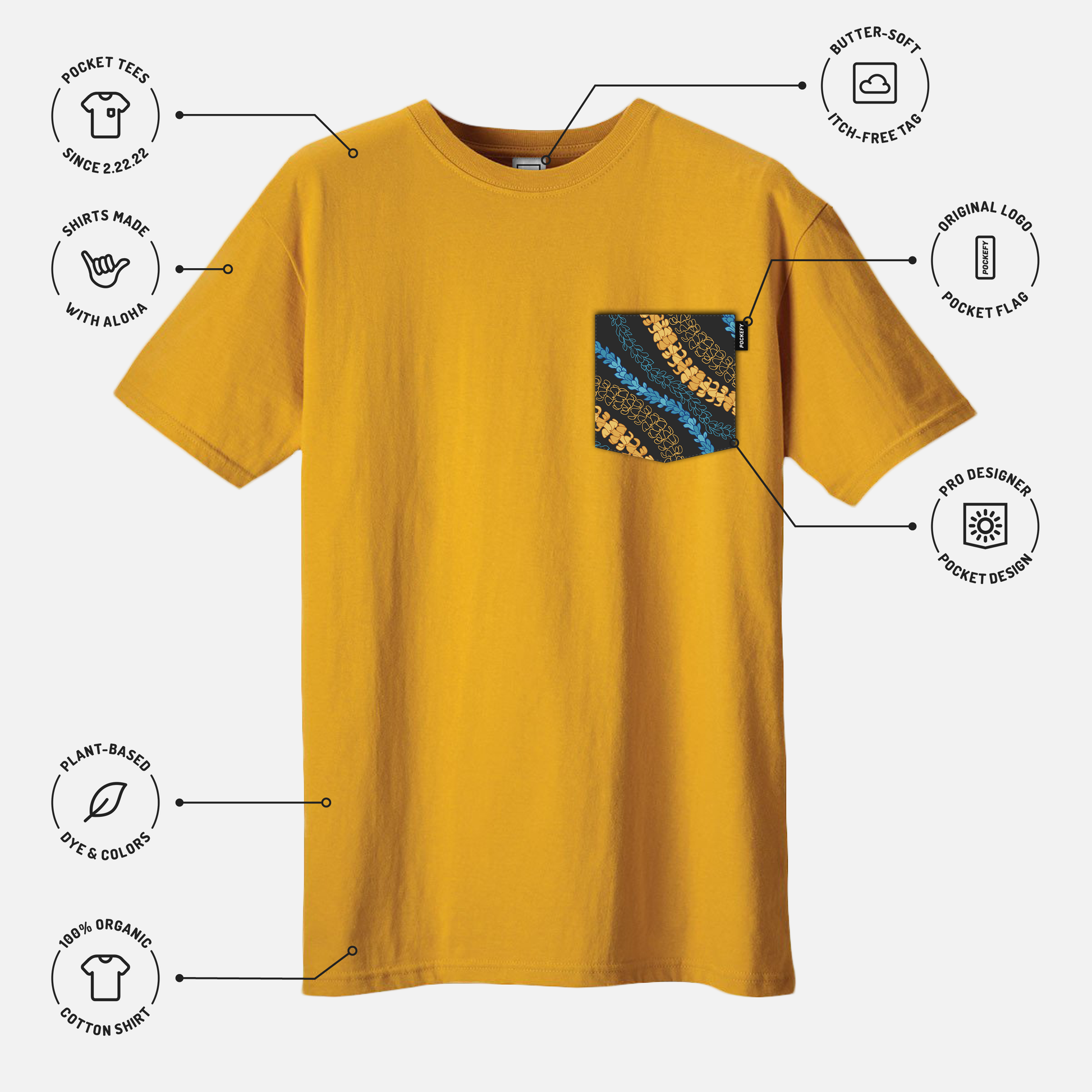 Island Lei Pocket Tee