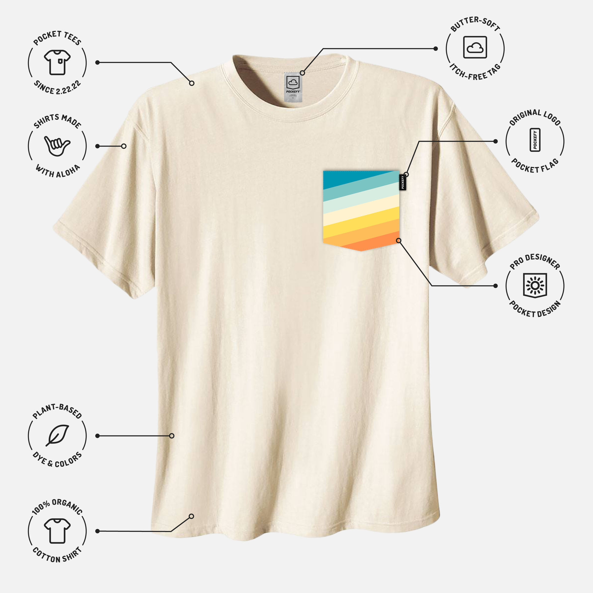 Beachwave Pocket Tee